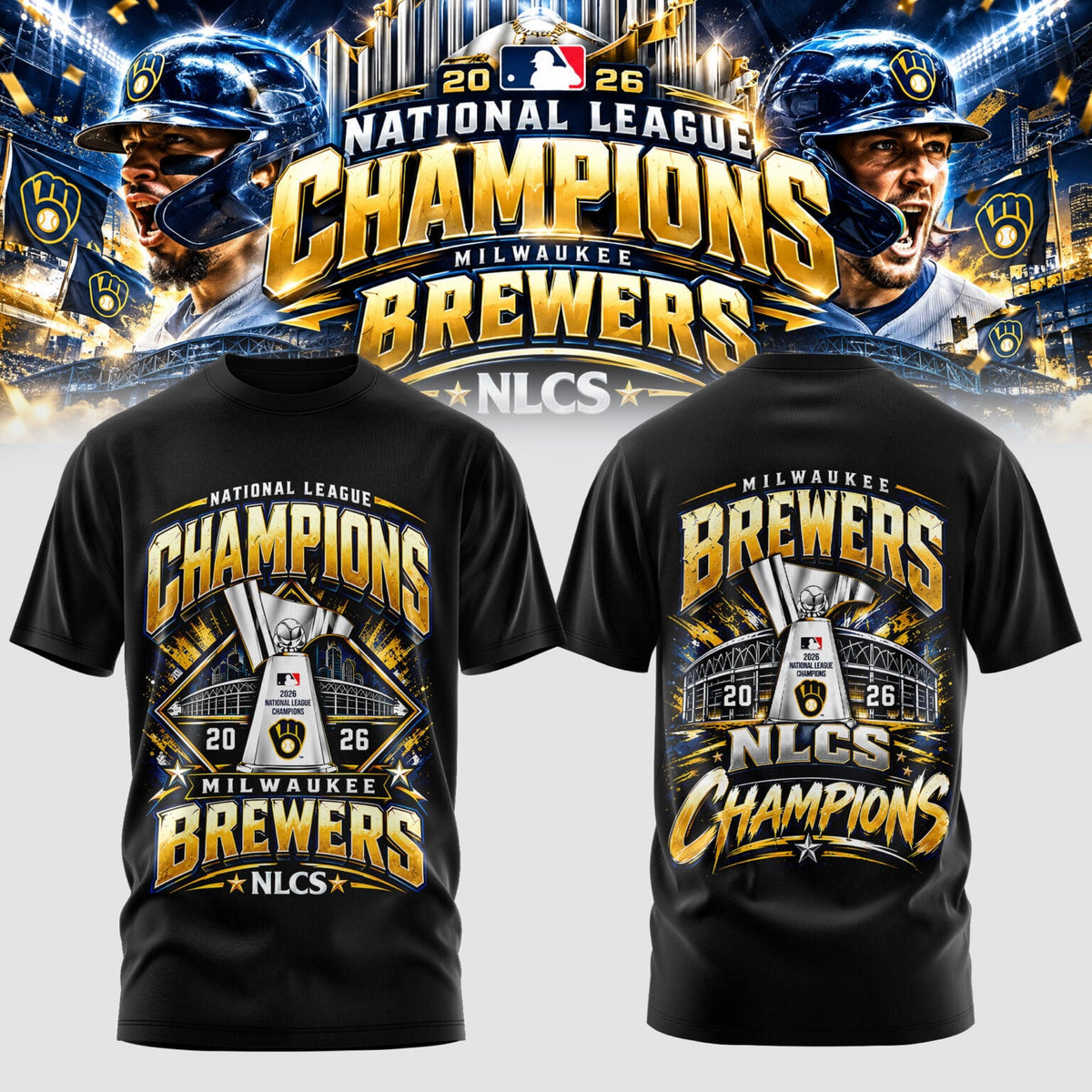 Milwaukee Brewers NLCS Champions 2026 Edition Tshirt