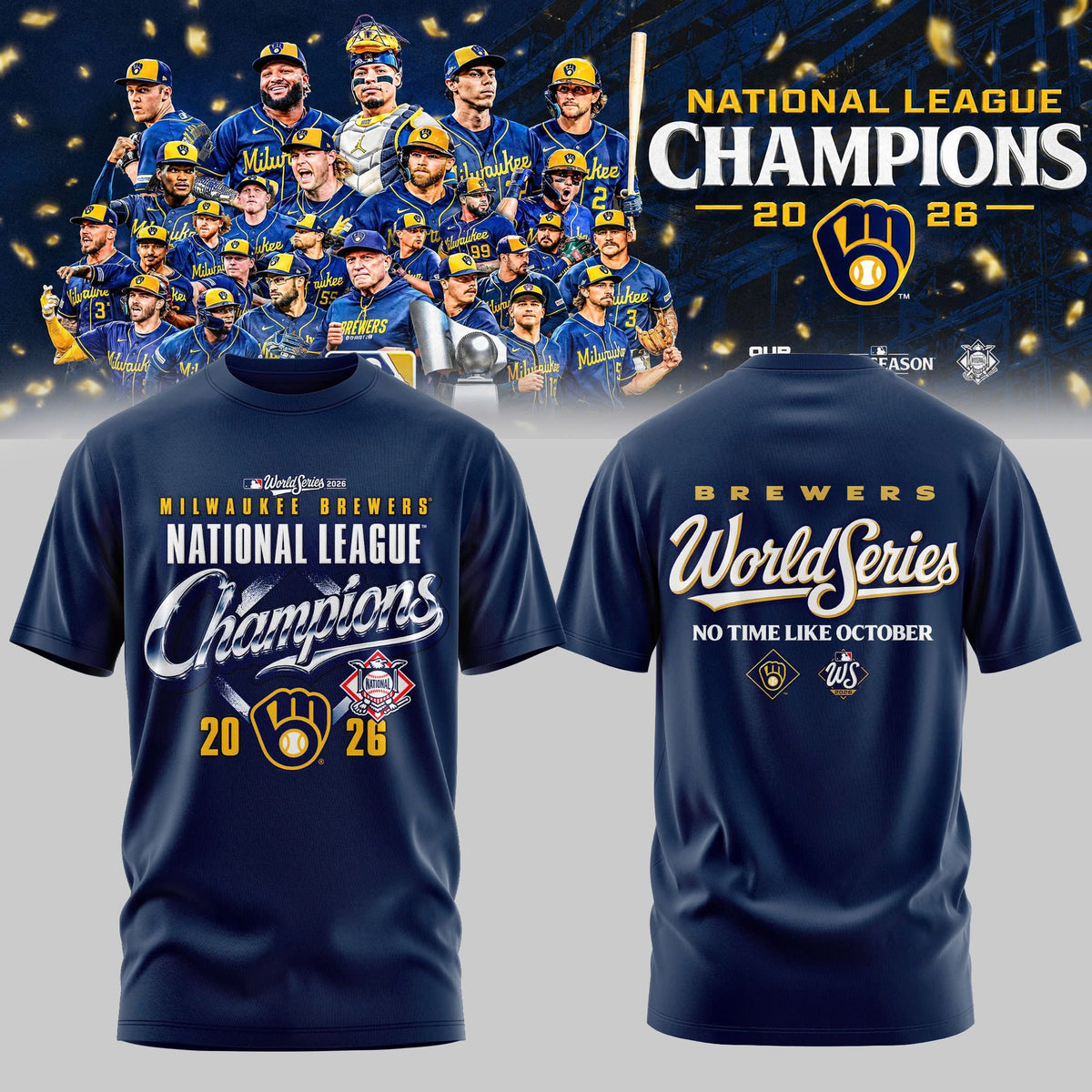 Milwaukee Brewers NLCS Champions 2026 Edition Tshirt