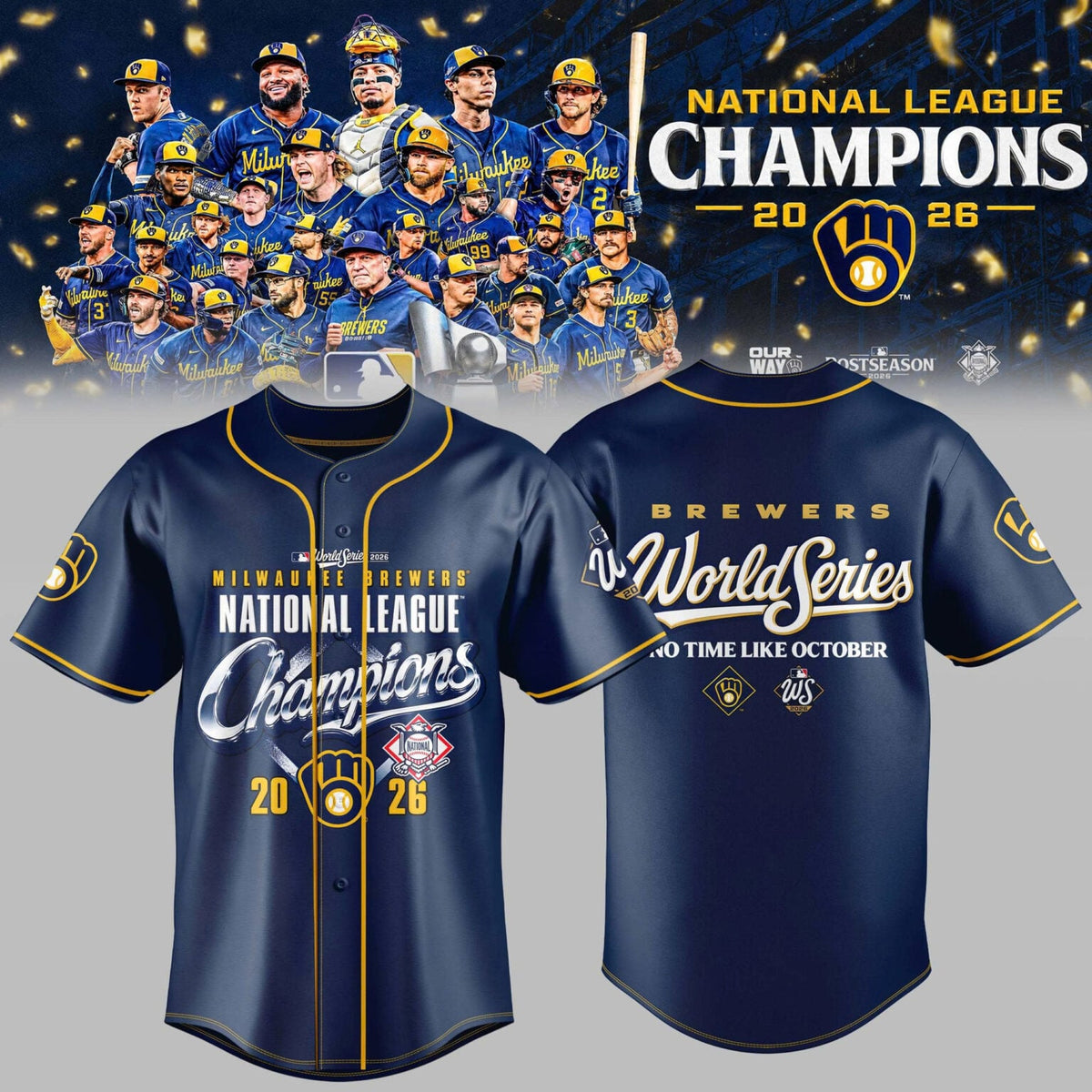 Milwaukee NLCS Champions 2026 Edition Jersey
