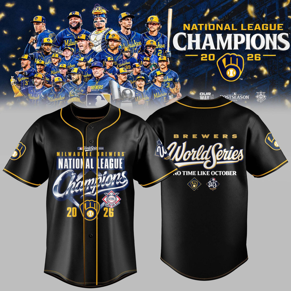 Milwaukee Brewers NLCS Champions 2026 Edition Jersey