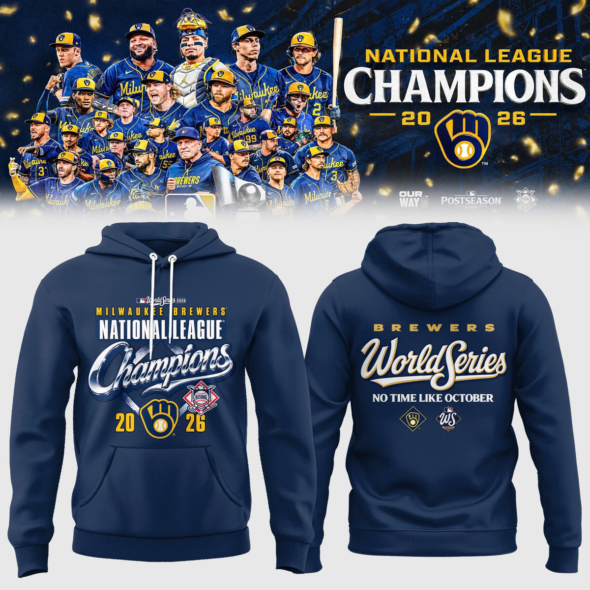 Milwaukee NLCS Champions 2026 Limited Edition Hoodie