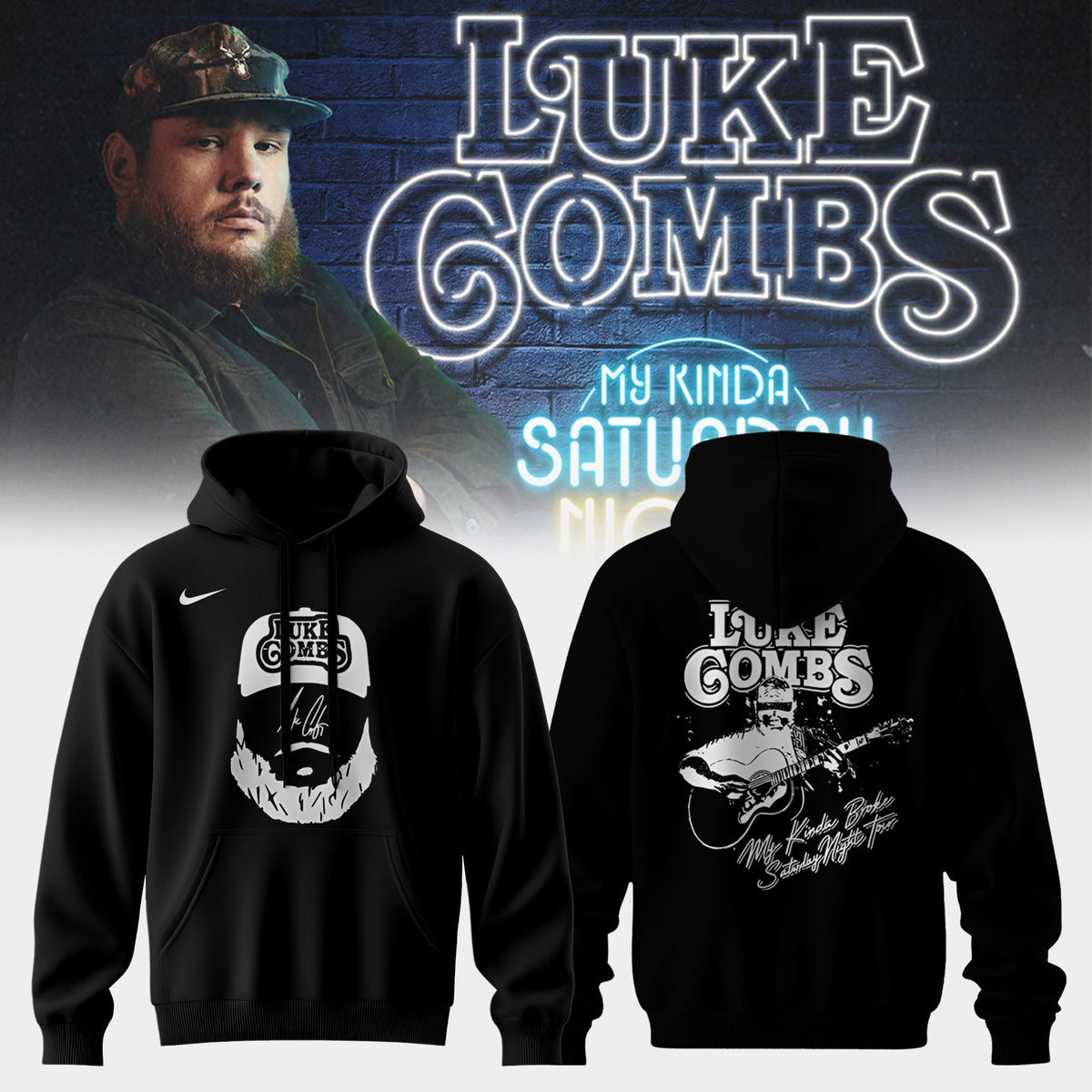 LUKE COMBS: MY KINDA SATURDAY NIGHT TOUR� HOODIE LIMITED