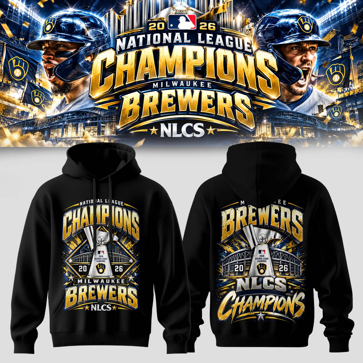 Milwaukee Brewers NLCS Champions 2026 Limited Edition Hoodie