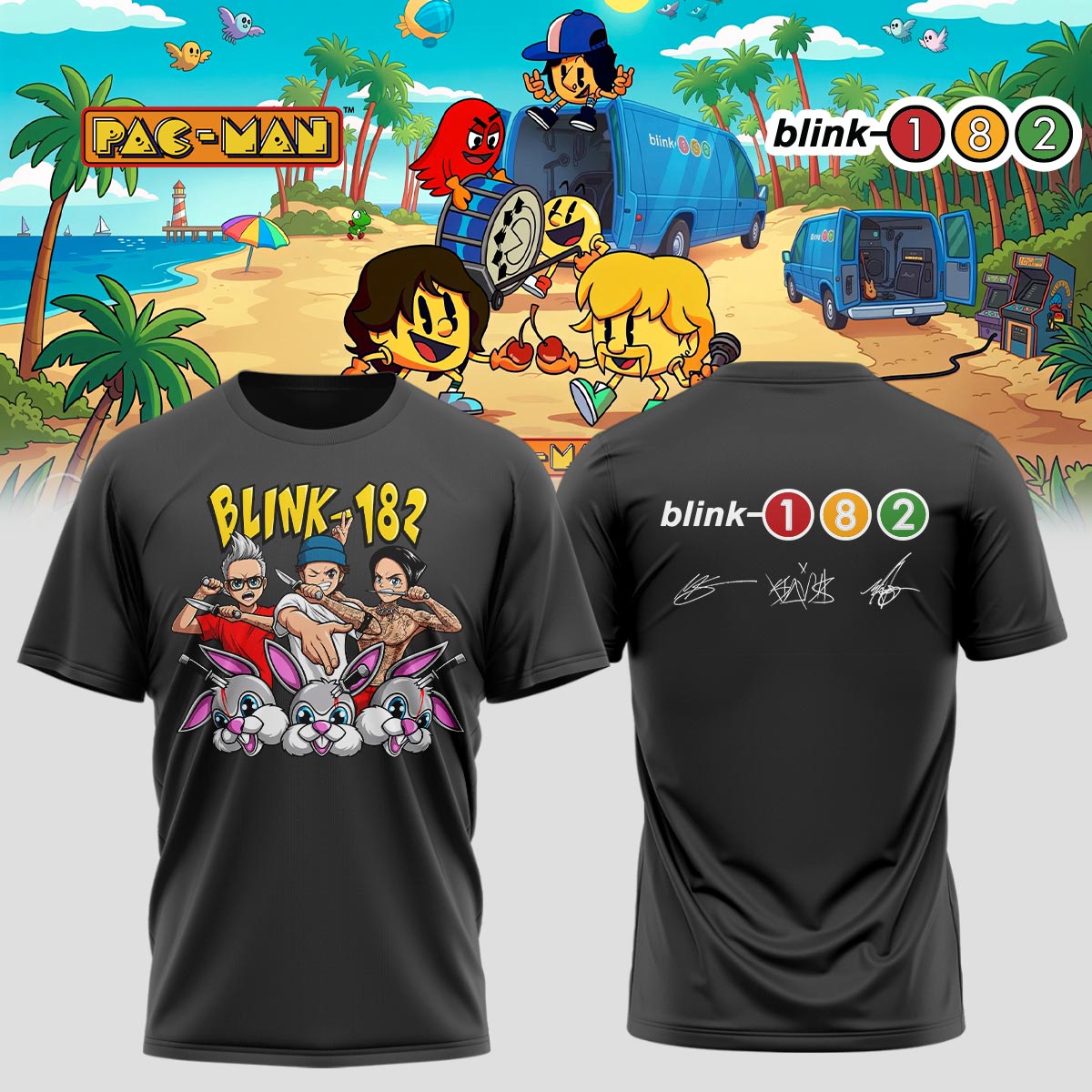 Blink-182 x PAC-MAN – Limited Edition Shirt