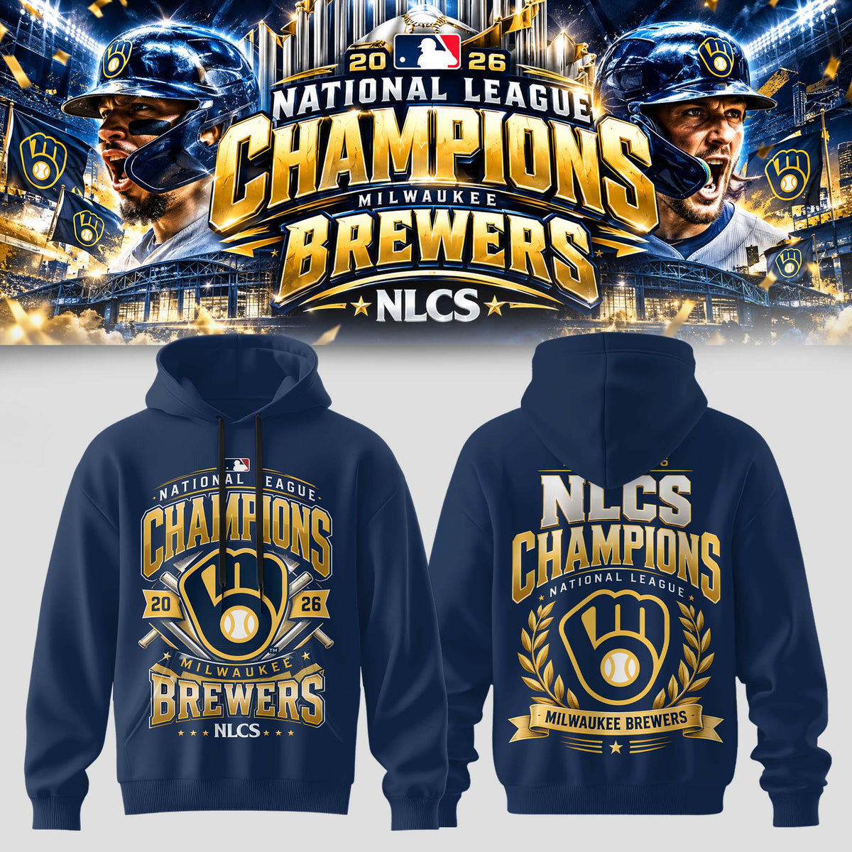 Milwaukee Brewers NLCS Champions 2026 Limited Edition Hoodie