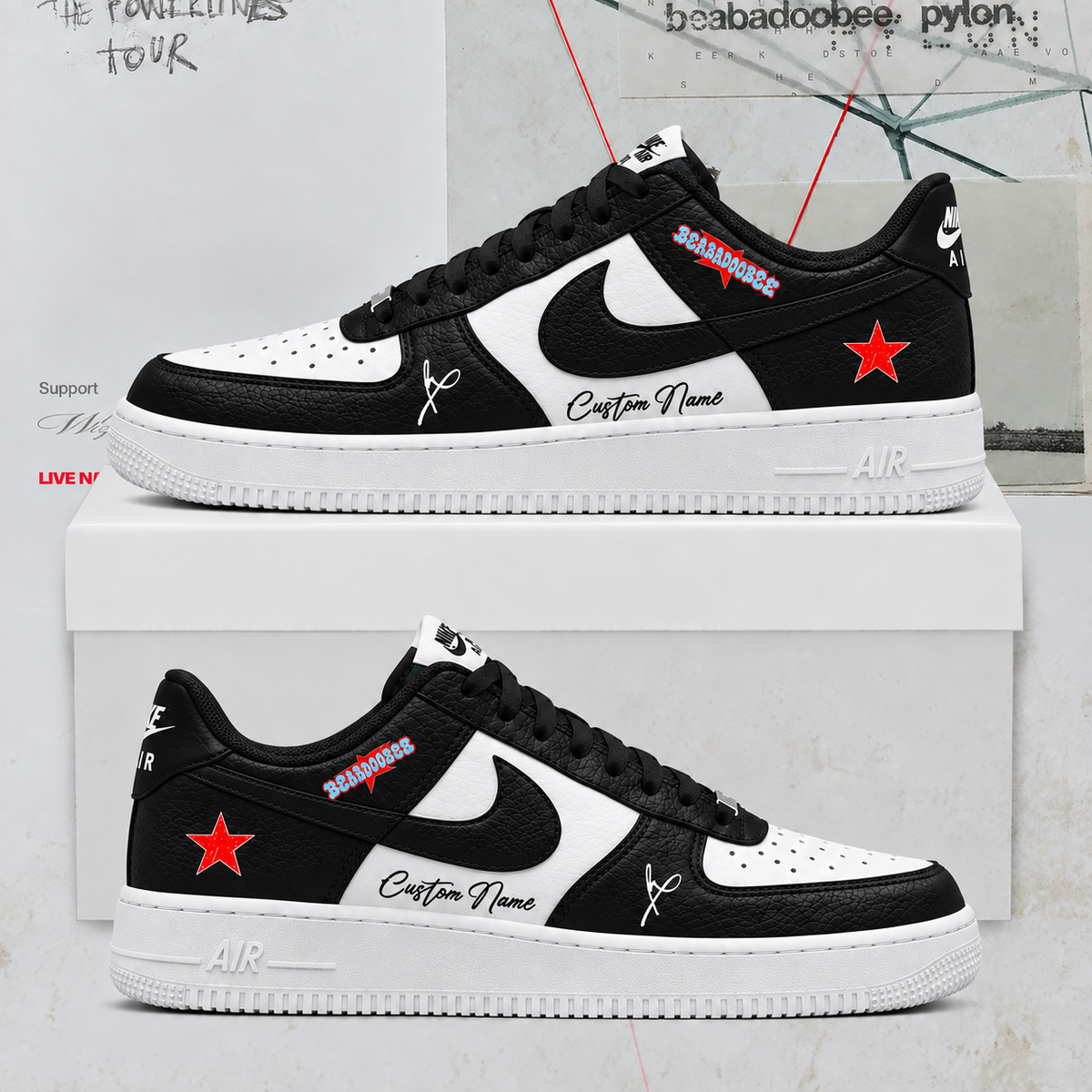Beabadoobee The Powerlines Tour Limited Edition AF1 Sneakers