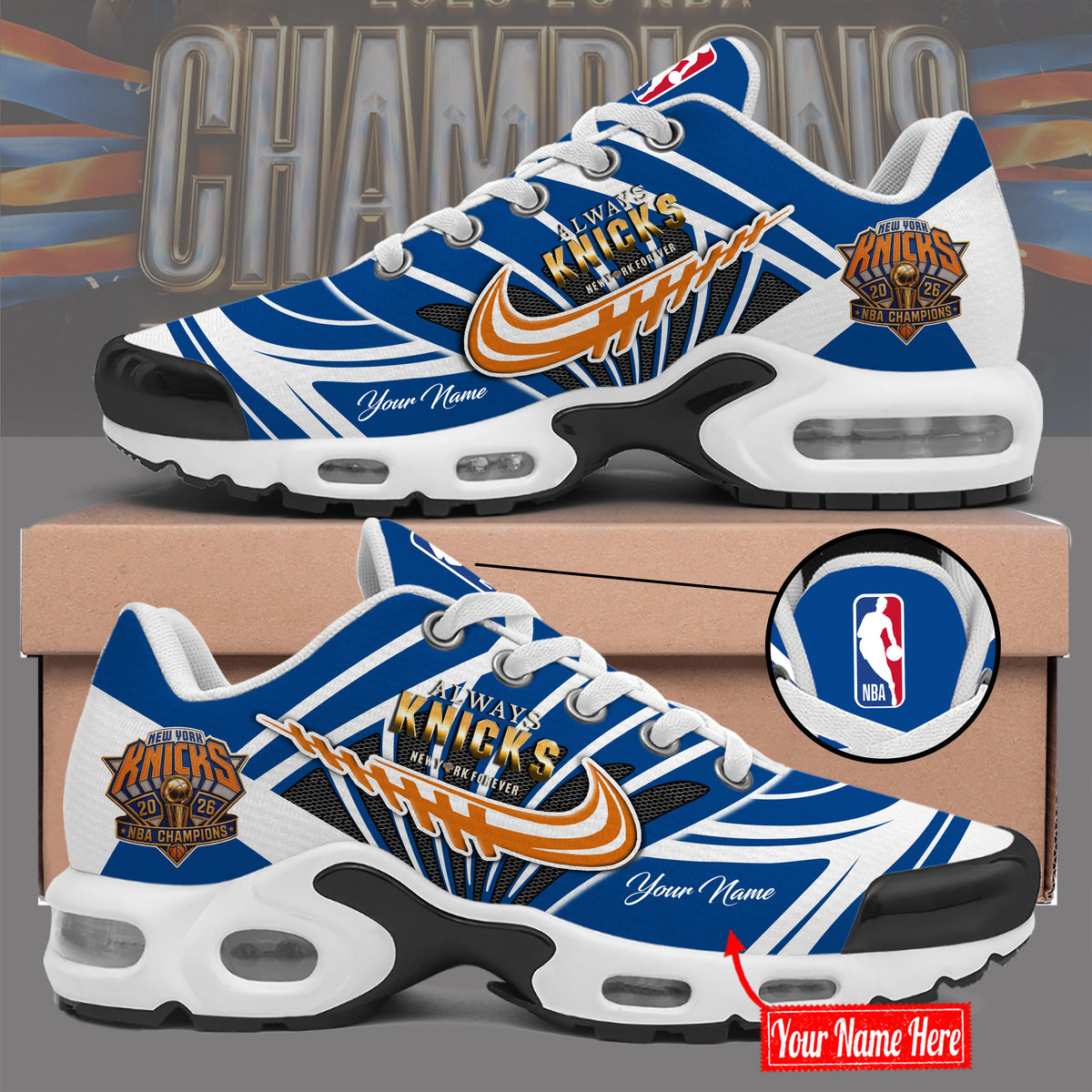 New York Knicks 2026 NBA Finals Champions New Shoes