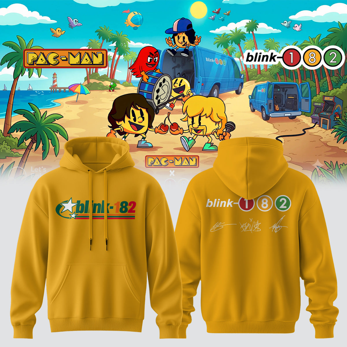 Blink-182 x PAC-MAN – Limited Edition Hoodie