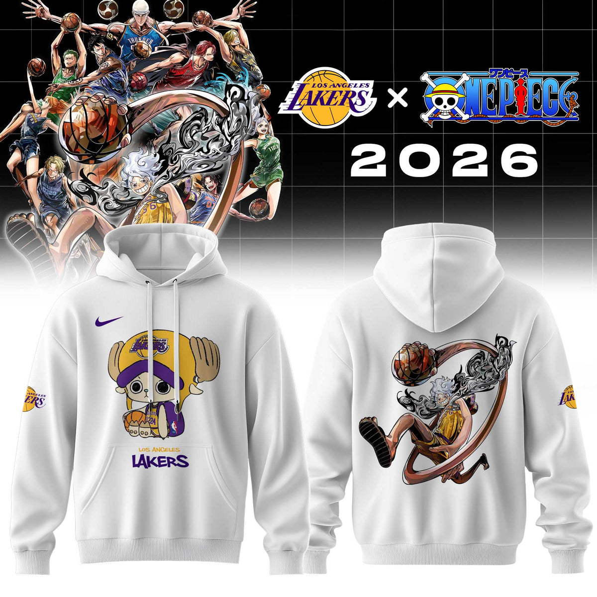 Los Angeles Lakers x One Piece 2026 Uniform