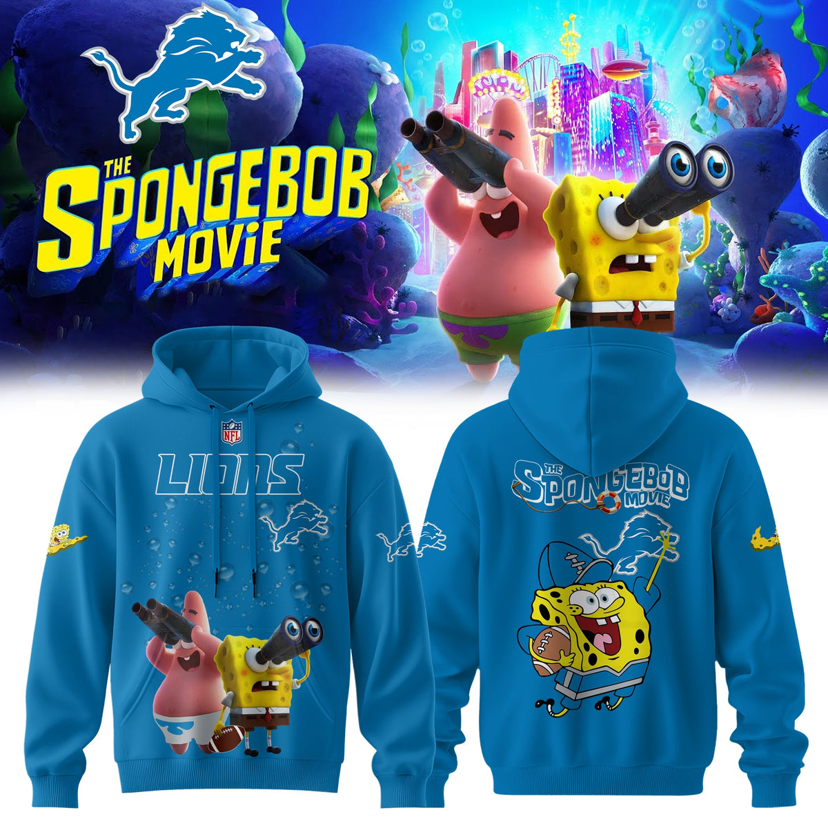 NFL x SpongeBob Limited Edition “ Hoodie V1