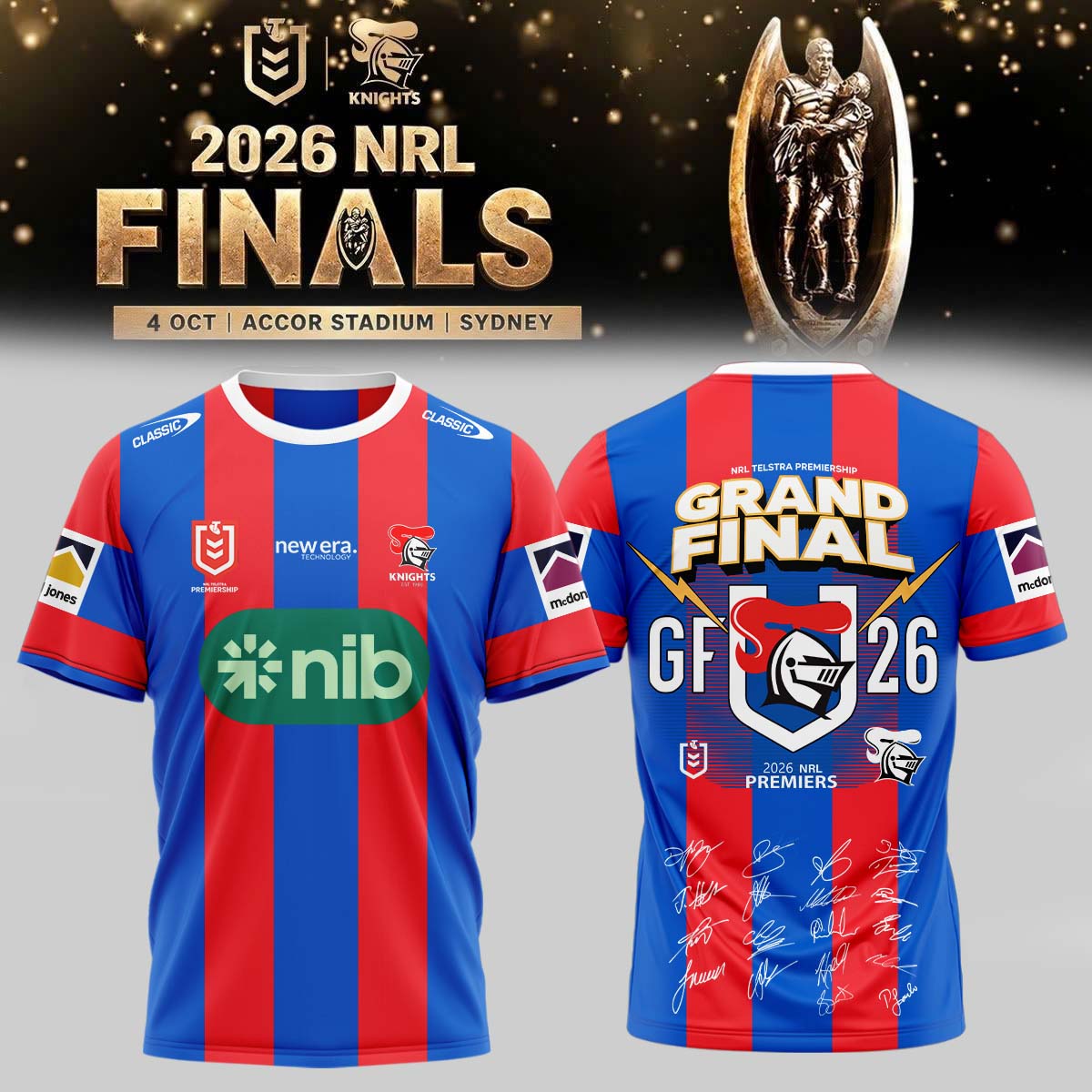 Limited Edition Sydney Roosters NRL Premiers 2026 Shirt