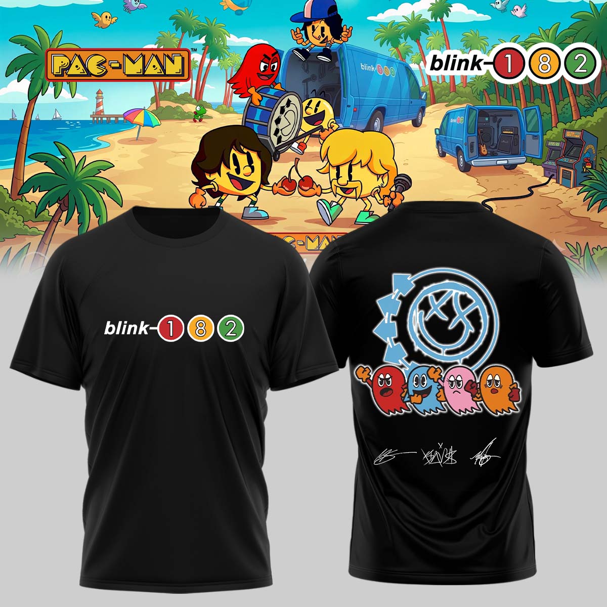 Blink-182 x PAC-MAN – Limited Edition Shirt