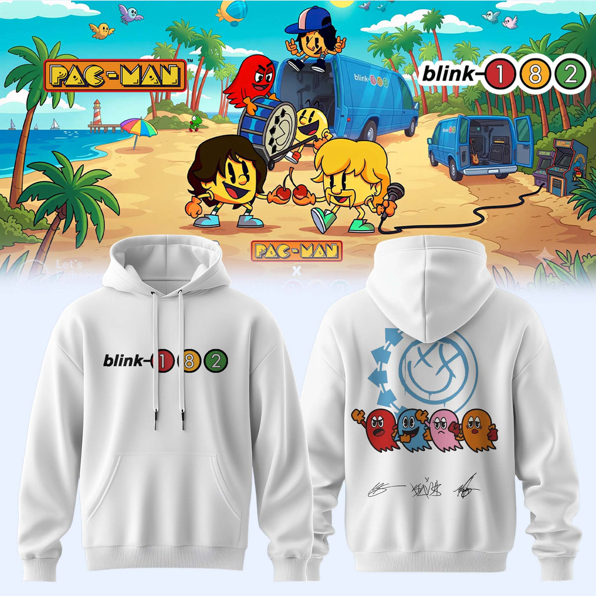 Blink-182 x PAC-MAN – Limited Edition Hoodie