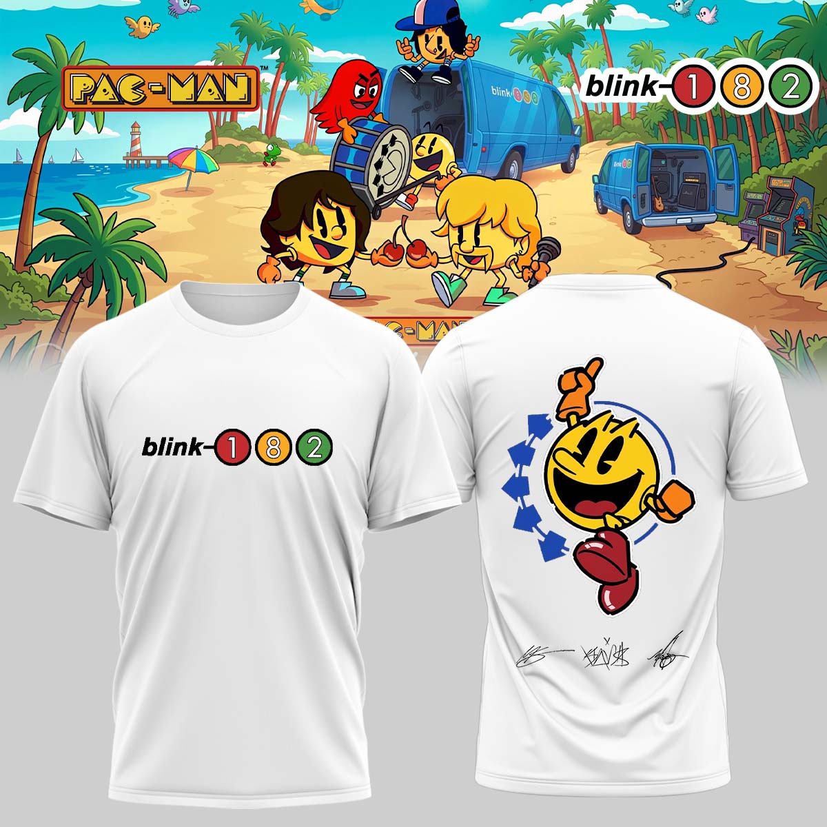 Blink-182 x PAC-MAN – Limited Edition Shirt