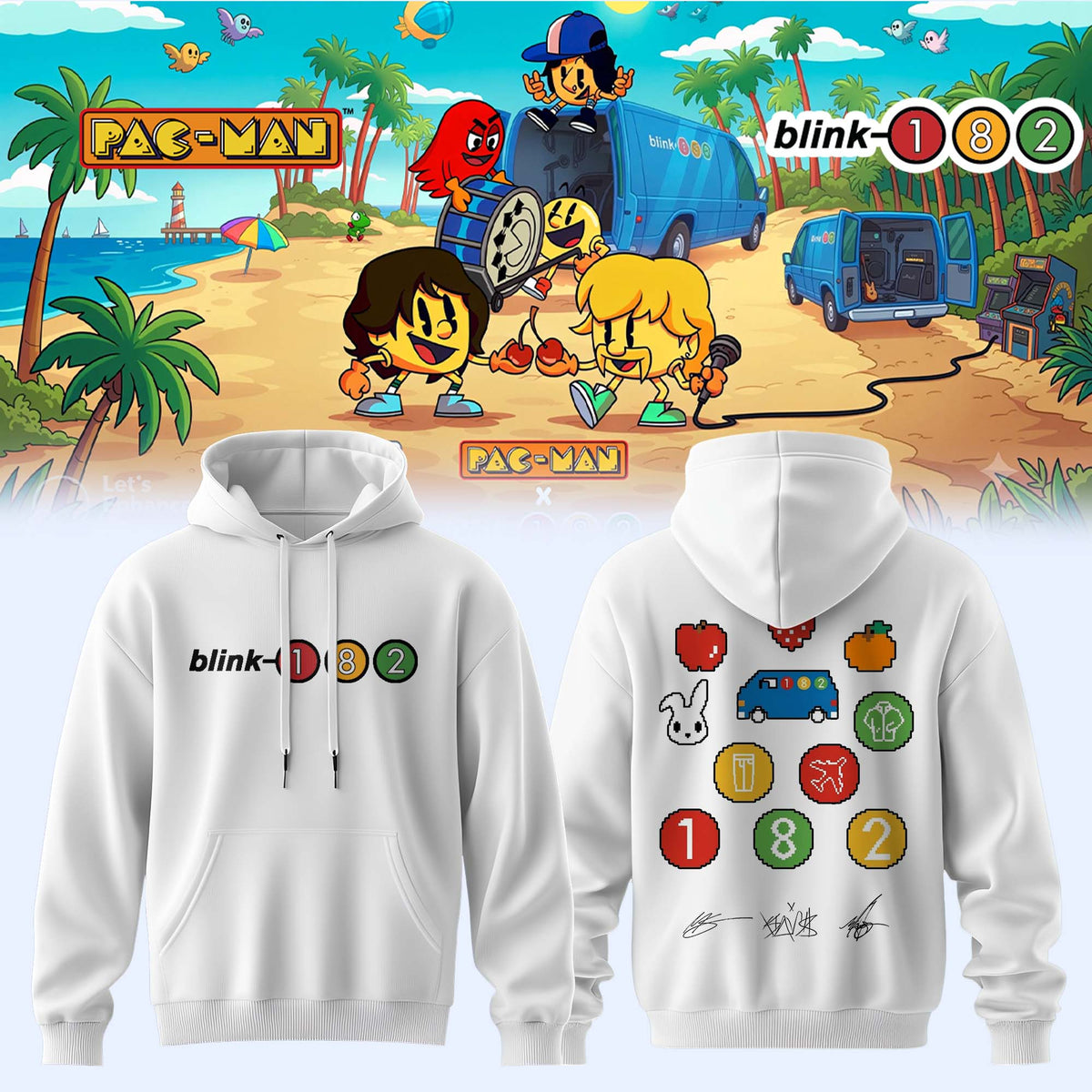 Blink-182 x PAC-MAN – Limited Edition Hoodie