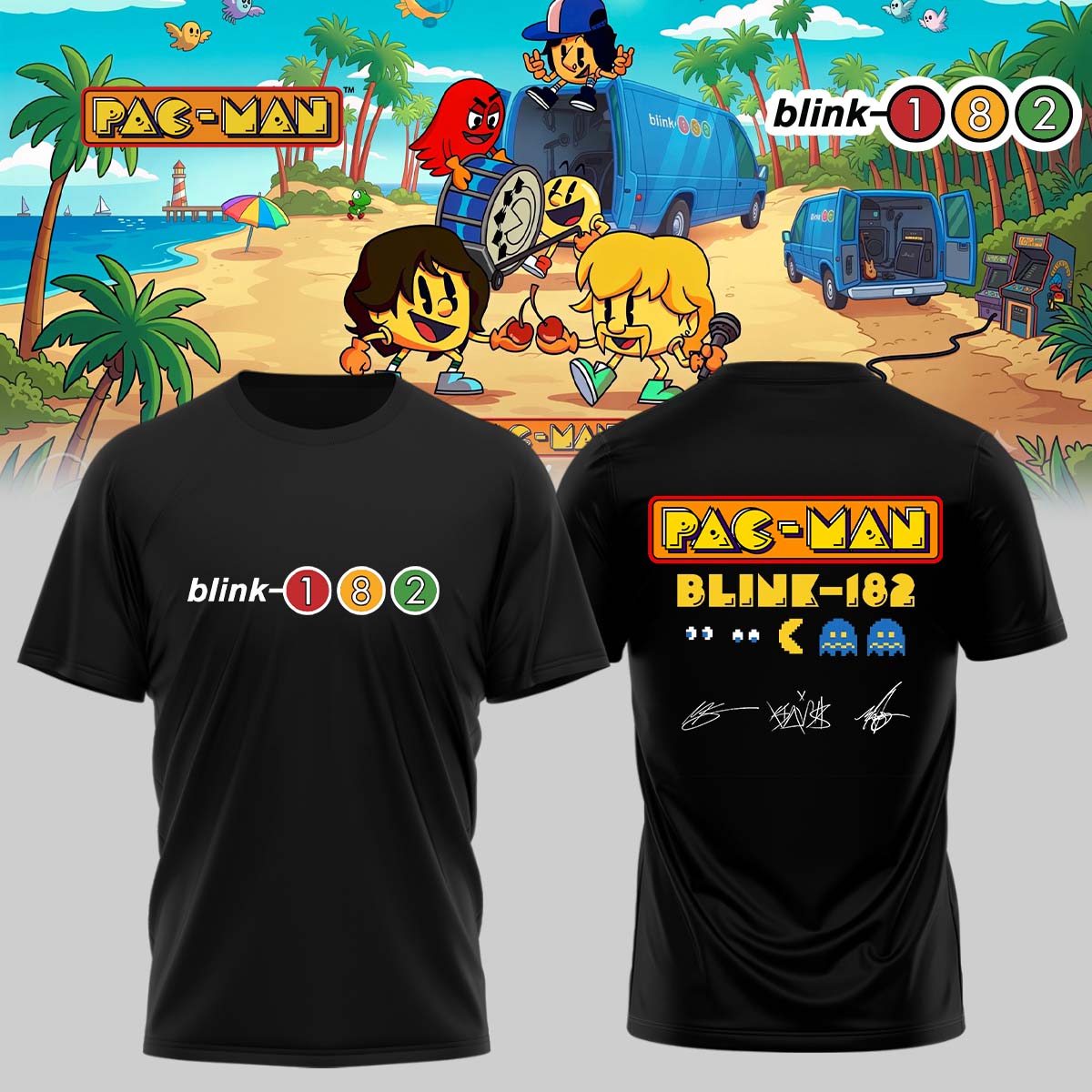Blink-182 x PAC-MAN – Limited Edition Shirt
