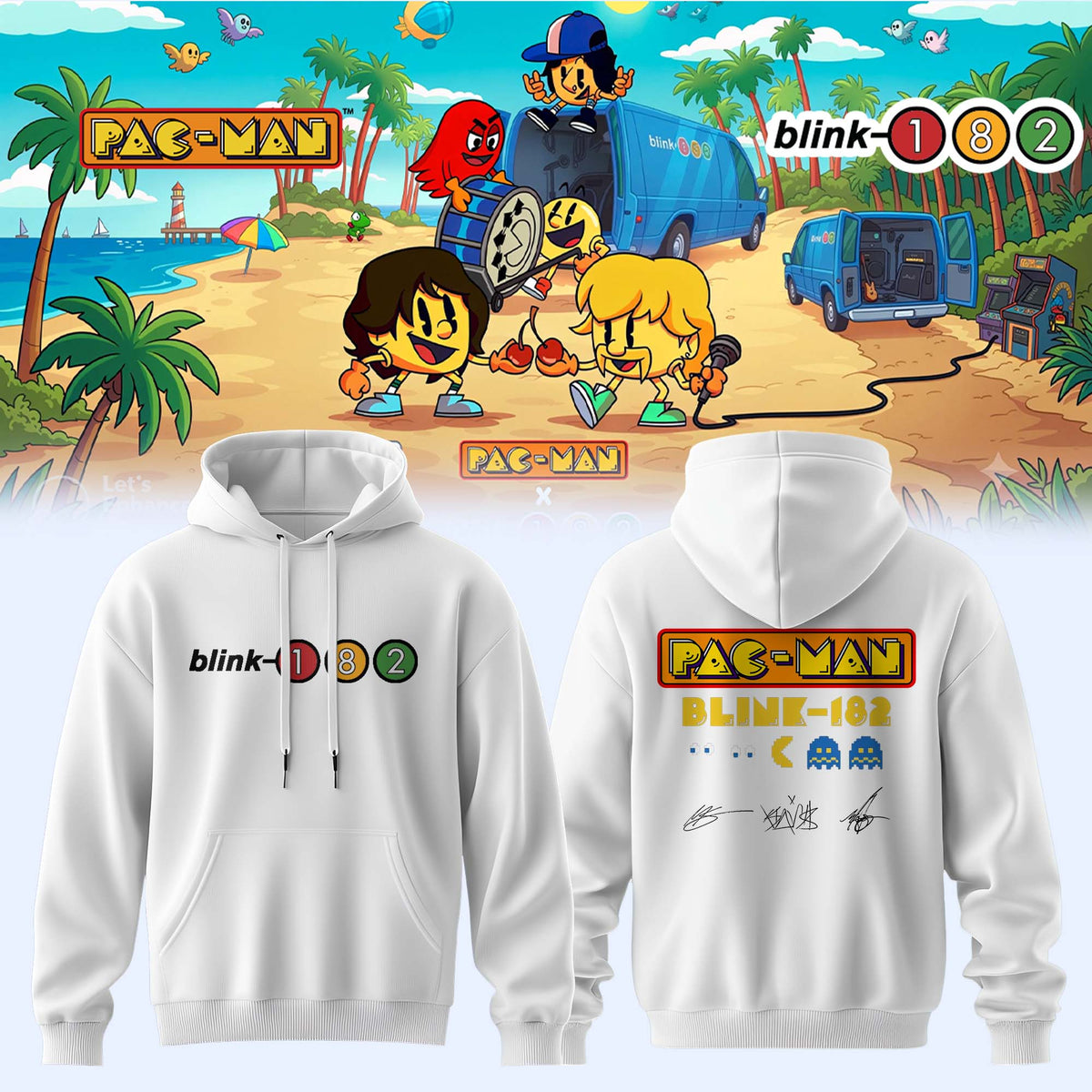 Blink-182 x PAC-MAN – Limited Edition Hoodie