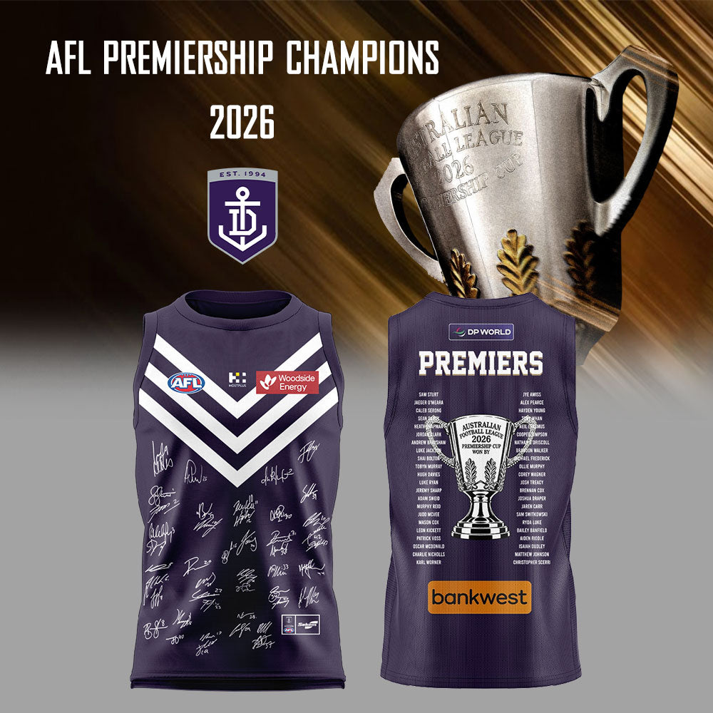 Fremantle Dockers AFL 2026 Premiership Champions Jersey