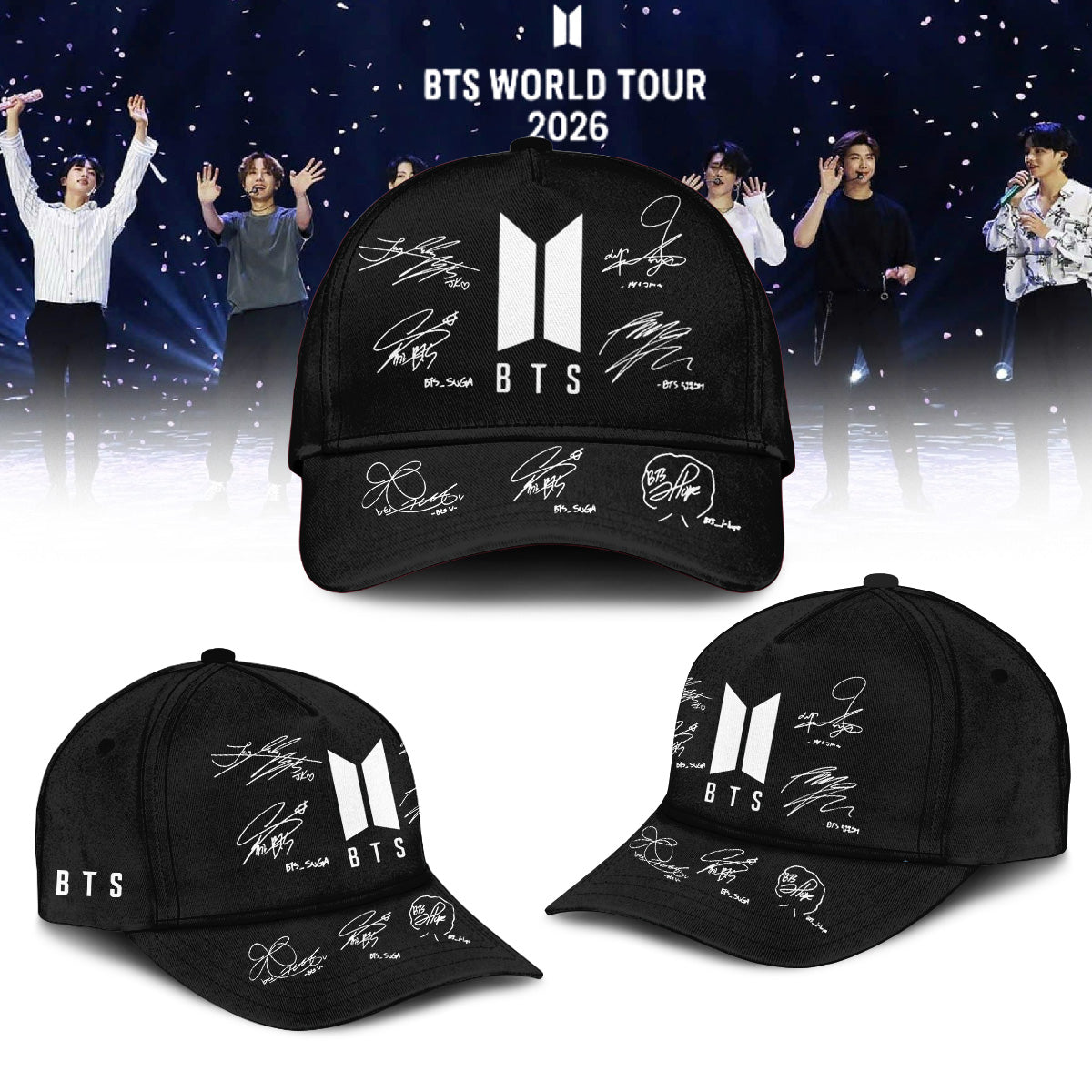 BTS Comeback & World Tour 2026 Limited Edition Signature “ Sweatshirt