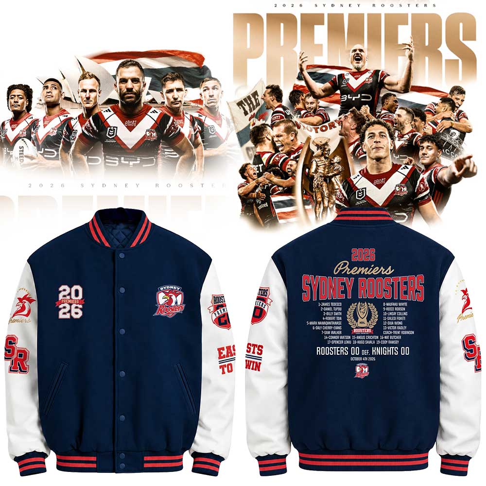 S Roosters 2026 NRL Premiers Jacket