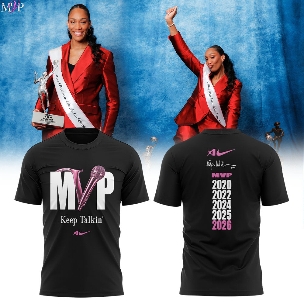 Limited edition A’ja Wilson 5X M'VP T-Shirt