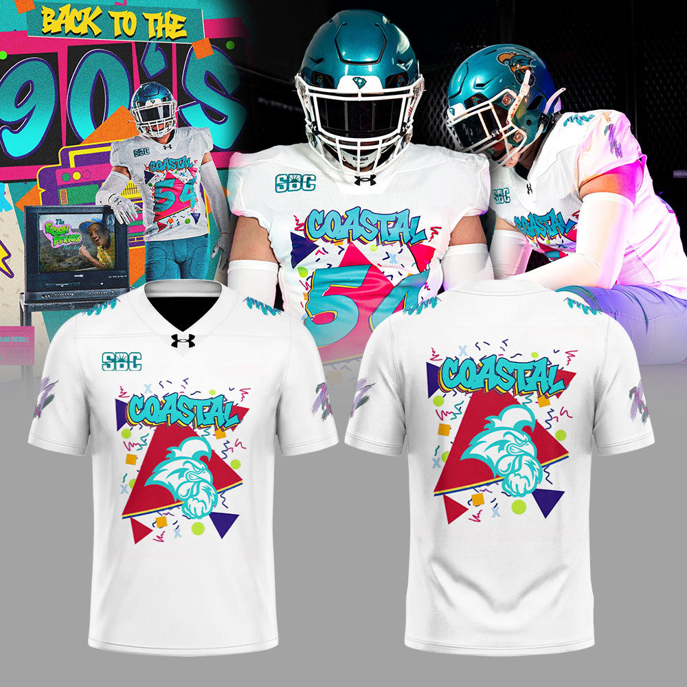 OASTAL CAROLINA GOES BACK TO THE ’90s Edition Football Jersey