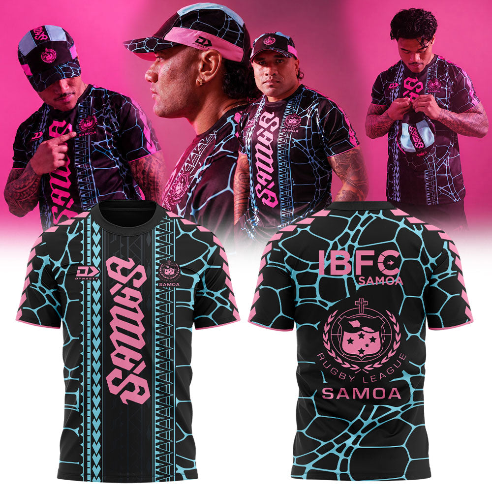 Toa Samoa Rugby Toa Samoa 2026 Toa Samoa Captain’s Run Inspired by the patterns of the turtle shell Shirt