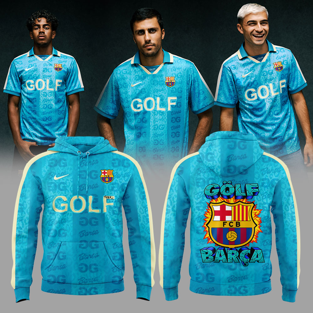 Limited Edition FC Barcelona x GOLF WANG x Tyler, The Creator signature version Hoodie