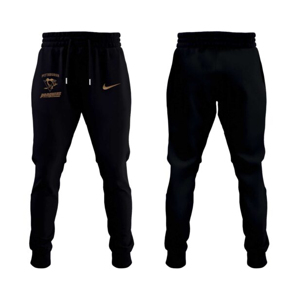 P Penguins Gold Logo Collection Pocket Hoodie