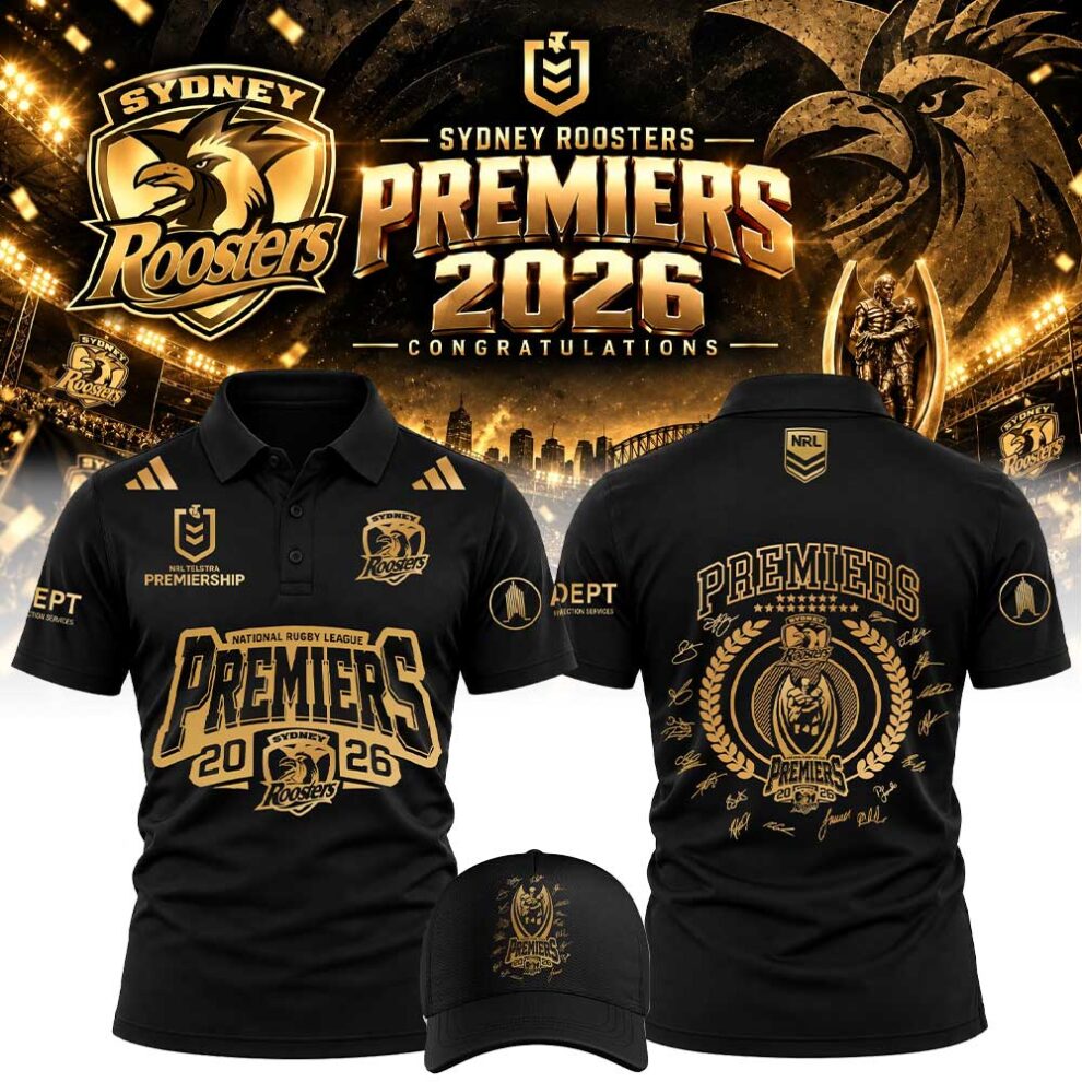 Limited Edition Sydney Roosters NRL Premiers 2026 Polo