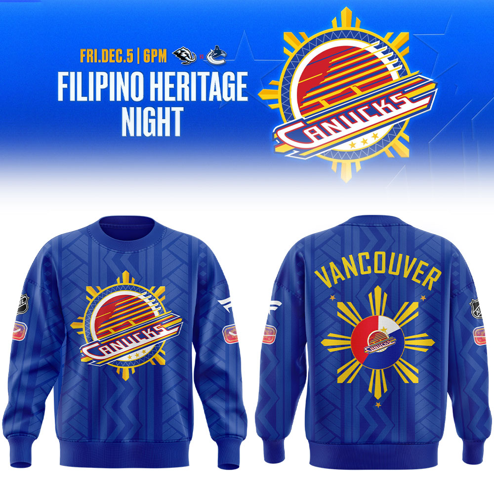Filipino Heritage Night Limited Edition Canucks Sweatshirt