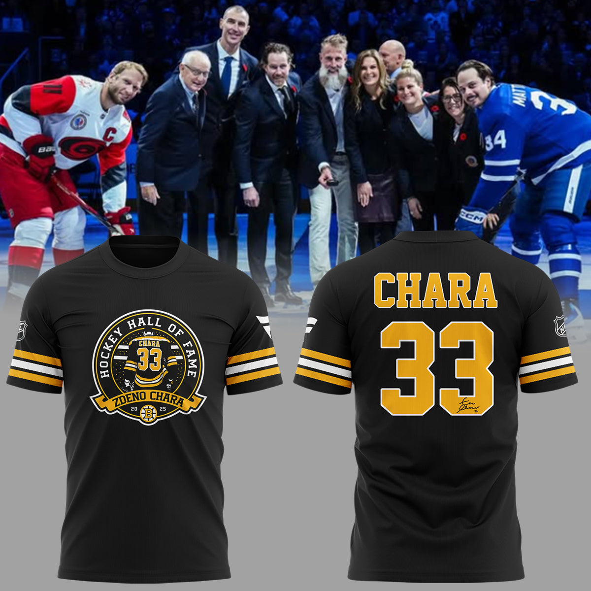 Limited Edition Bruins Chara Hockey Hall Of Fame 2025 Tshirt