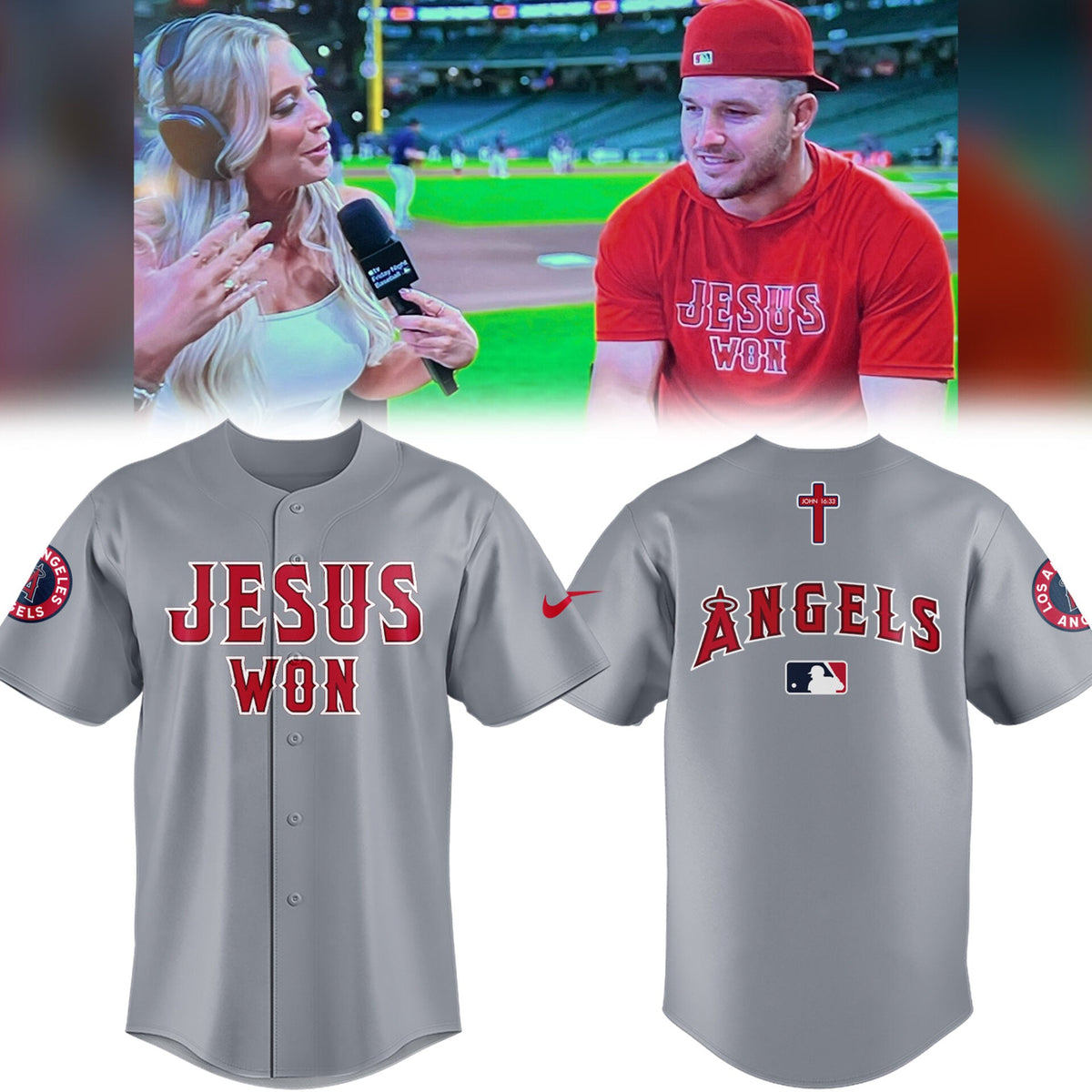 Los Angeles Angels Limited Edition Jesus Won Jersey âœï¸âš¾