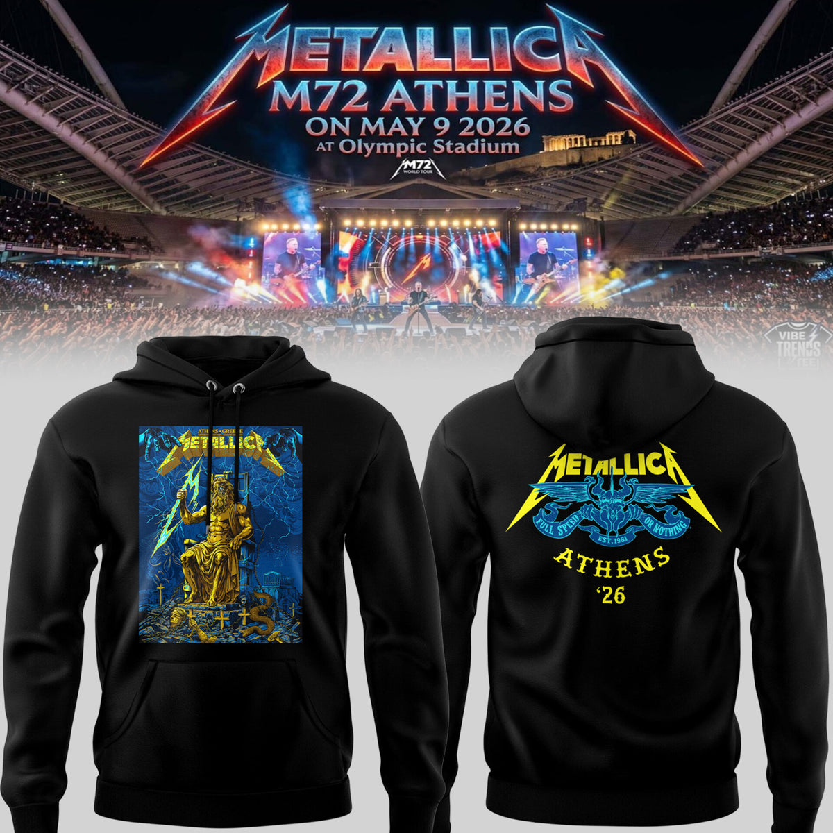 Mtlc M72Athens at Olympic Stadium on Sat, 09 May Hoodie