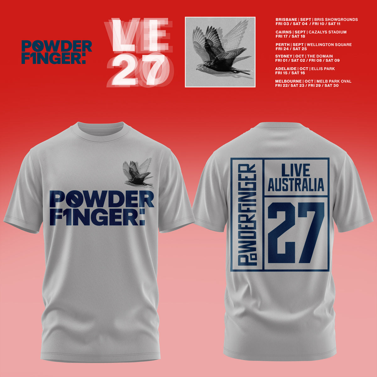Powderfinger – Live Australia 2027 TShirt