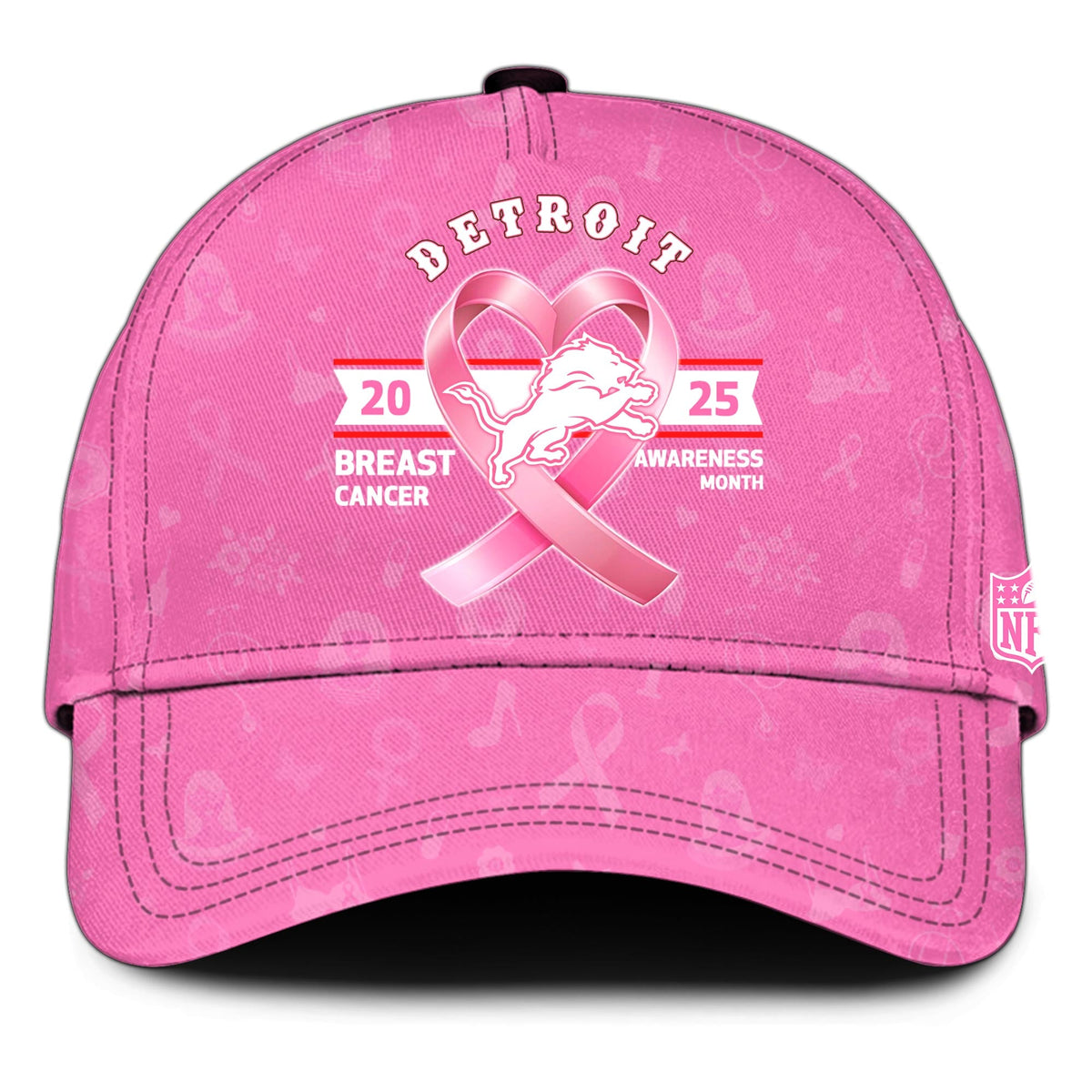 Detroit Lions Special Breast Cancer Awareness Month Limited Edition Hoodie 2025