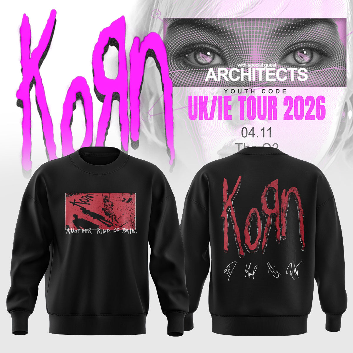 New Sweatshirt Korn Euro Tour