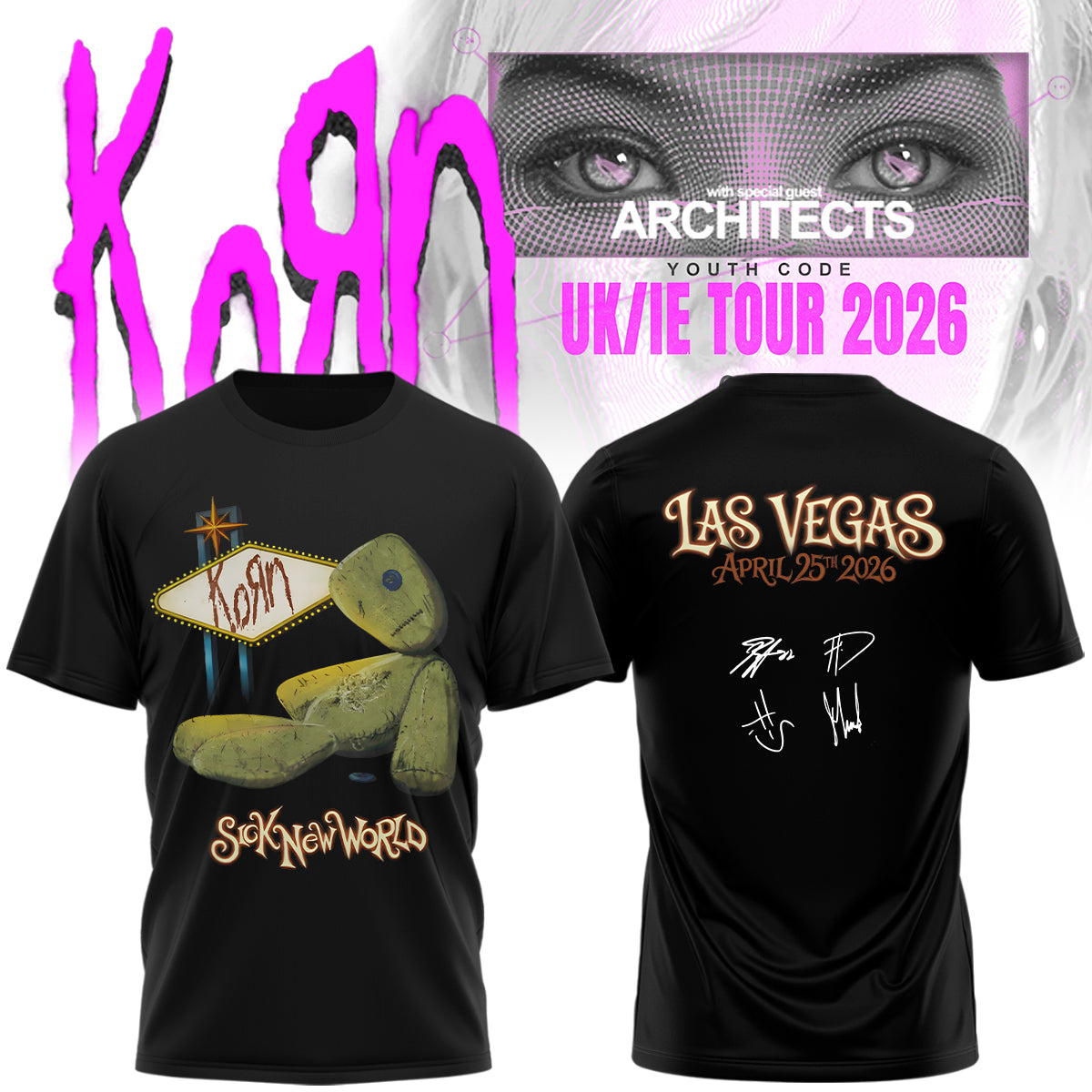 Korn Euro Tour – Limited Edition Shirt
