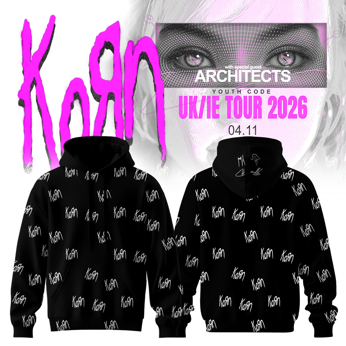 Korn Euro Tour – Limited Edition Hoodie