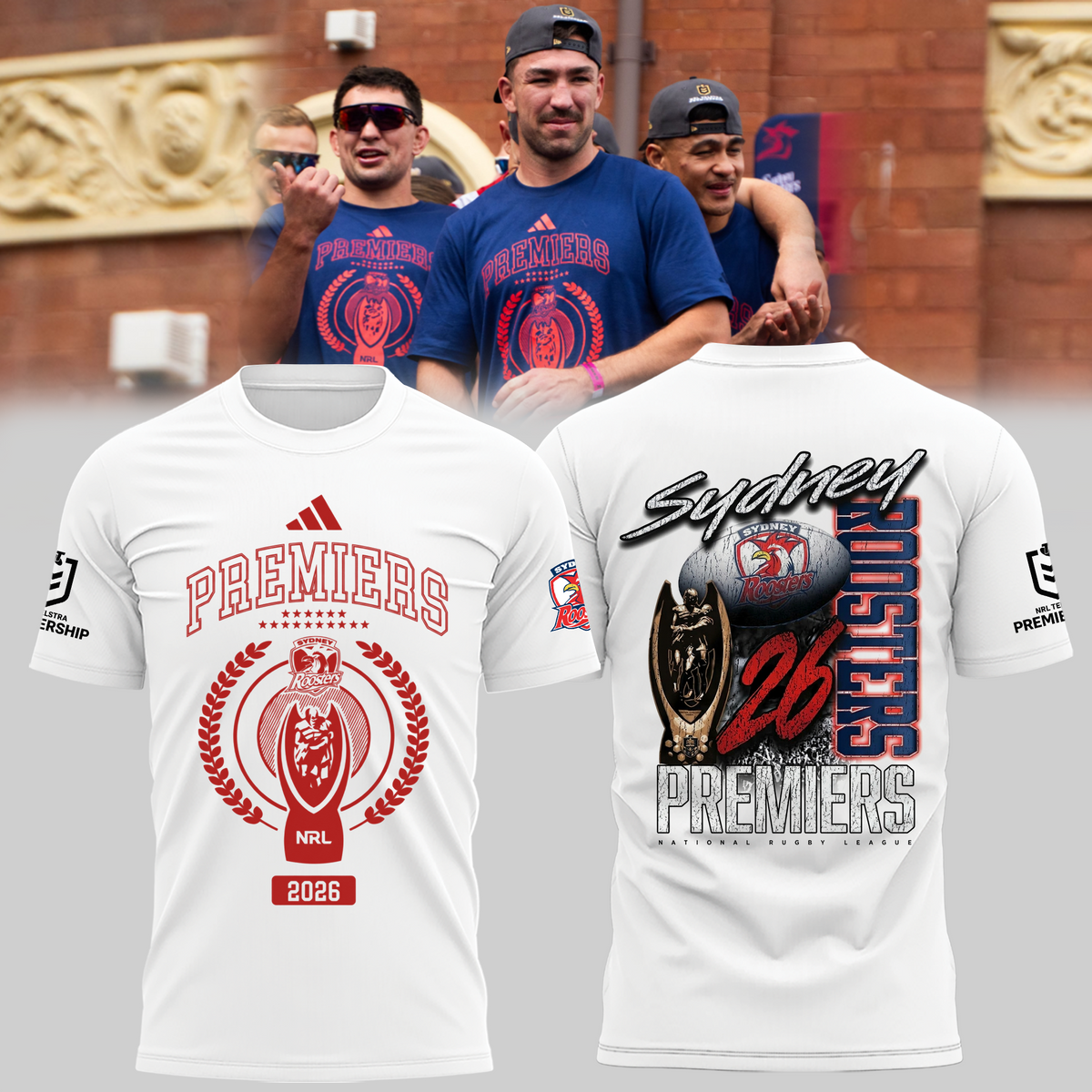Limited Edition Sydney Roosters NRL Premiers 2026 Shirt
