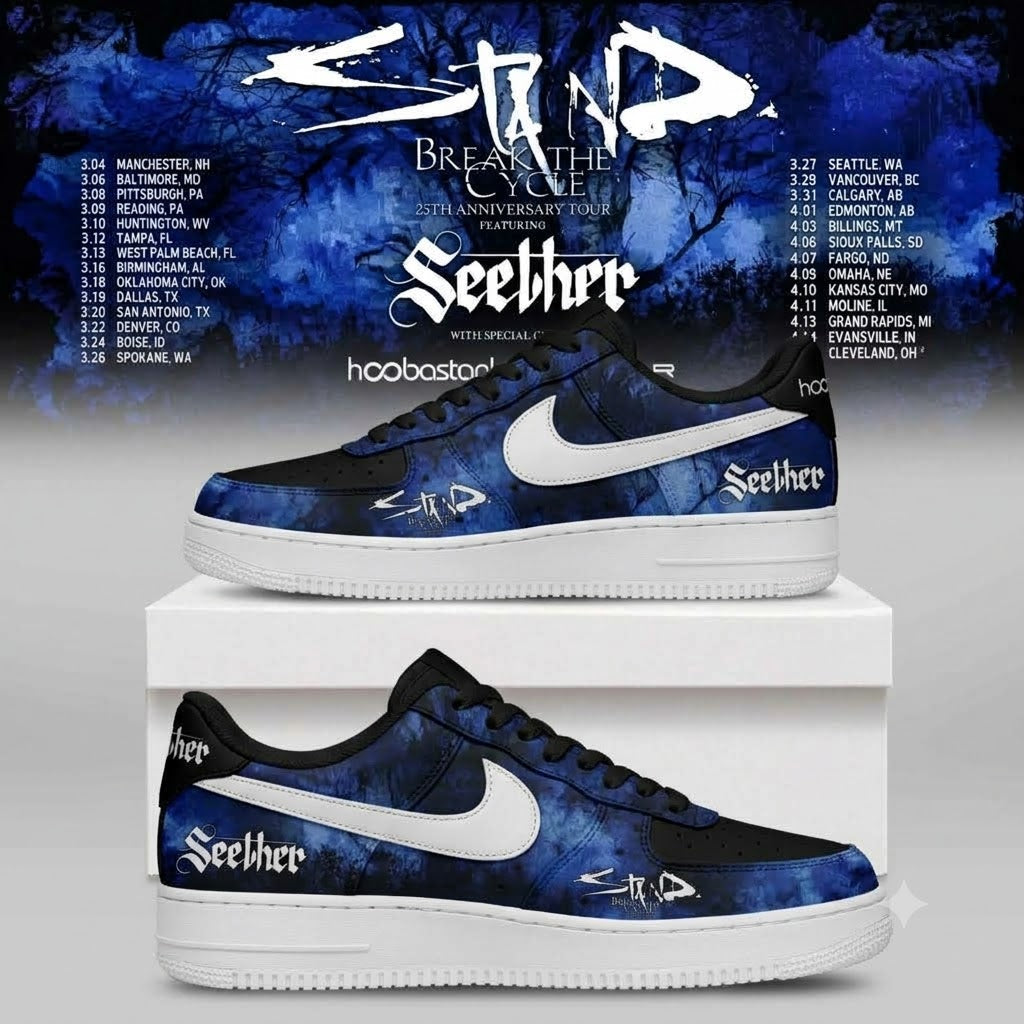 STAIND BREAK THE CYCLE 25TH ANNIVERSARY TOUR – Limited Edition AF1 Sneakers