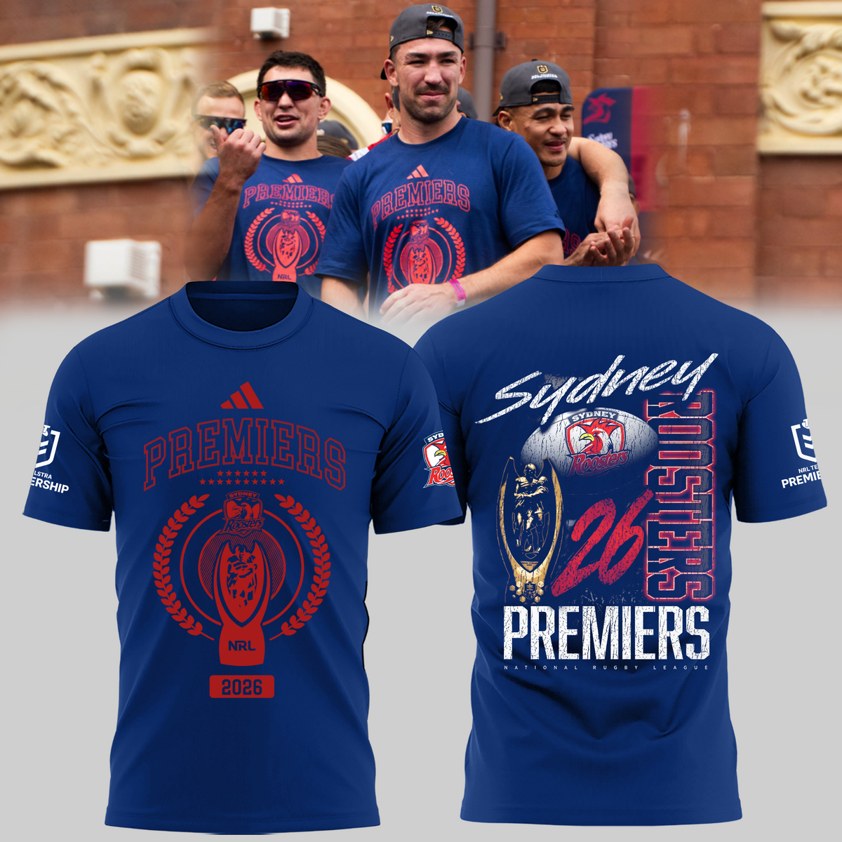 Limited Edition Sydney Roosters NRL Premiers 2026 Shirt