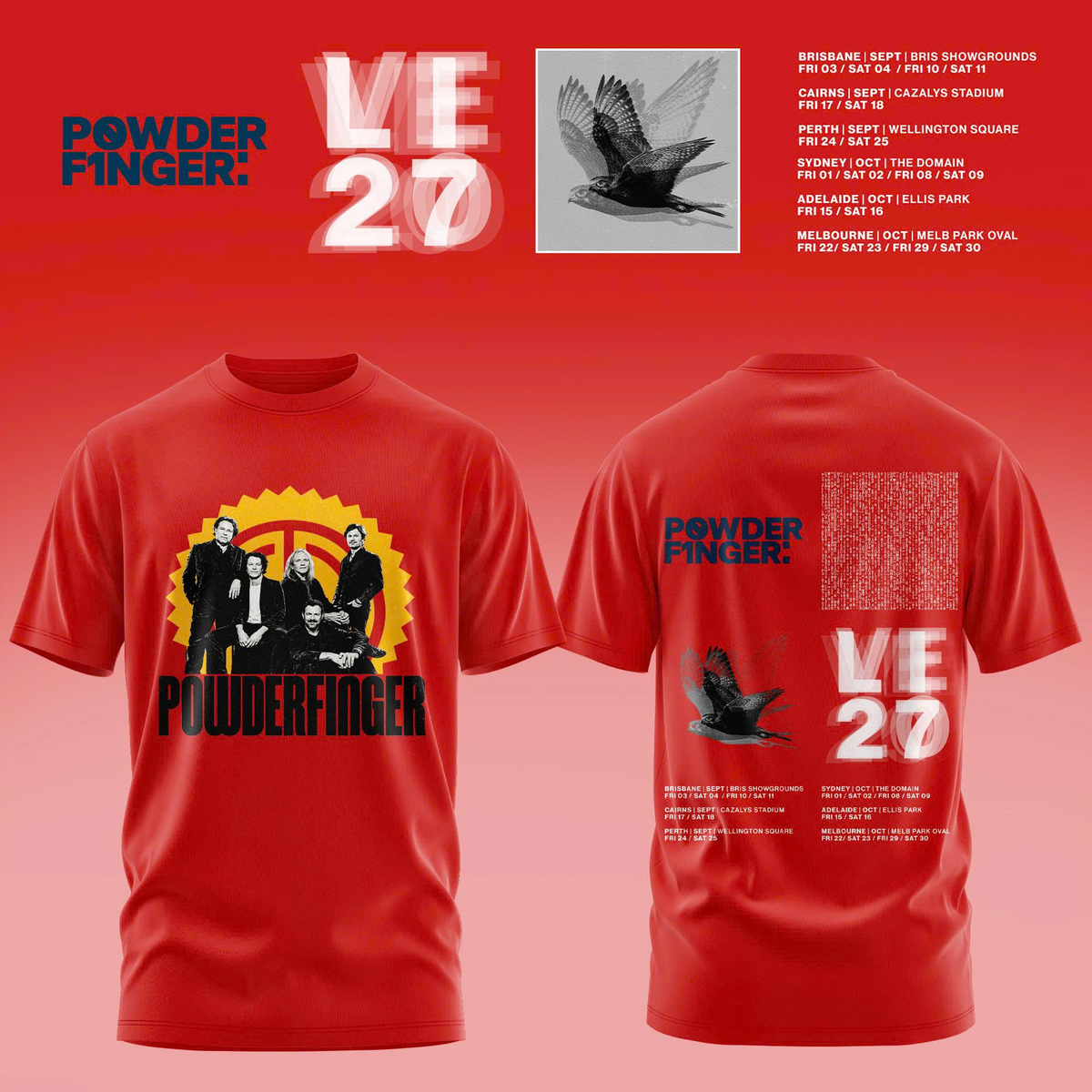 Powderfinger – Live Australia 2027 TShirt