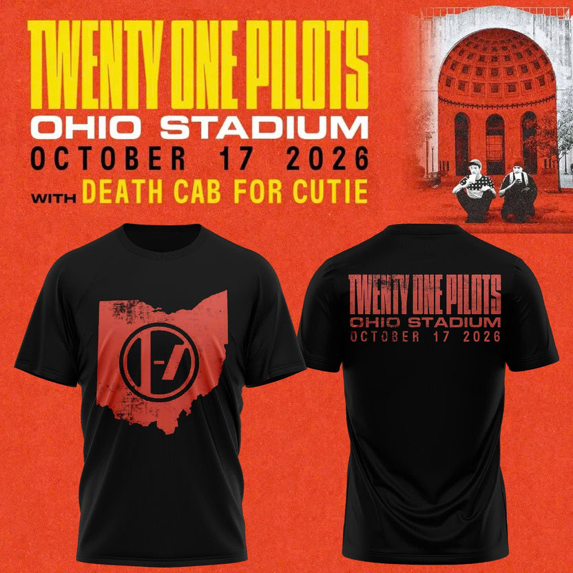 Ohio State Buckeyes Special 2026 Twenty One Pilots Live At Ohio Stadium T-Shirt
