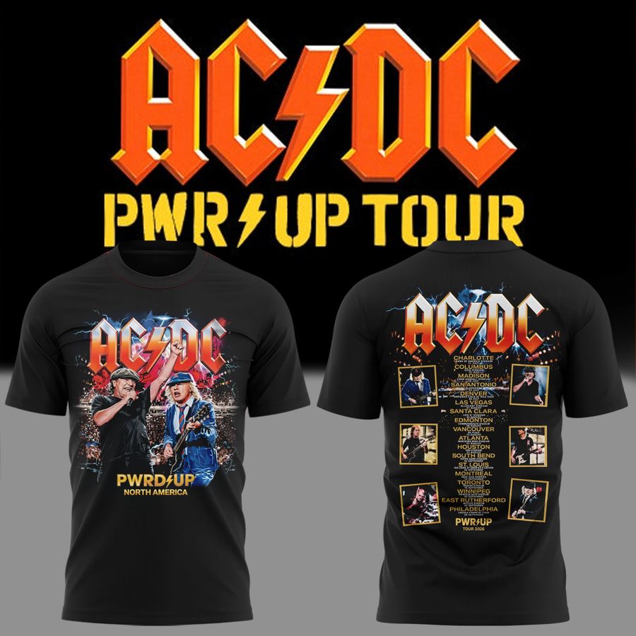 AC/DC Exclusive New York Event Shirt - POWER UP TOUR 2026 Shirt