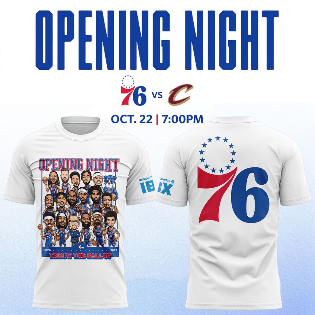 Philly 76ers Opening Night 2026 T-shirt