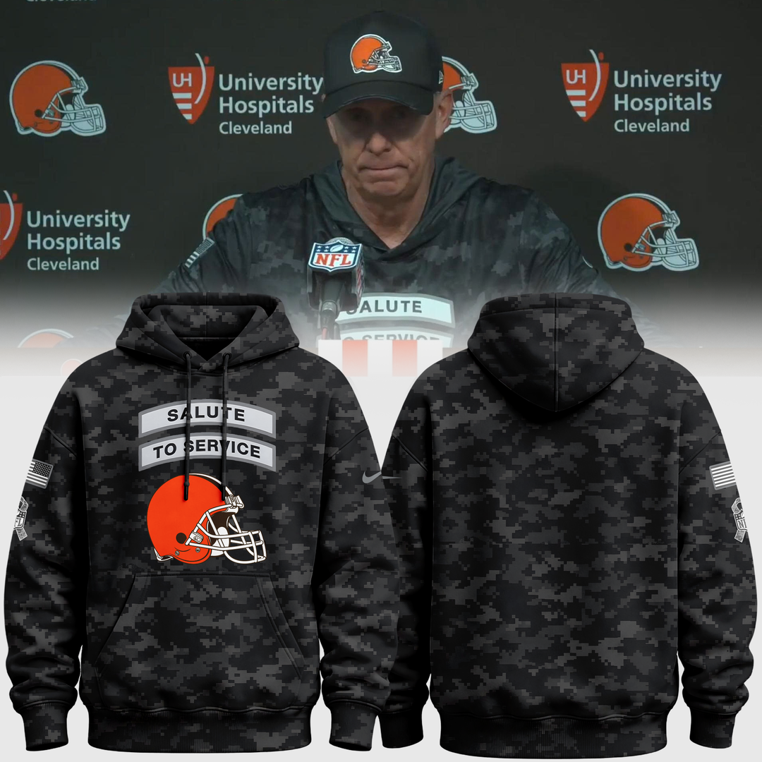 Special Edition Hoodie Coach Todd Monken Cleveland Browns 2026 Salute to Service