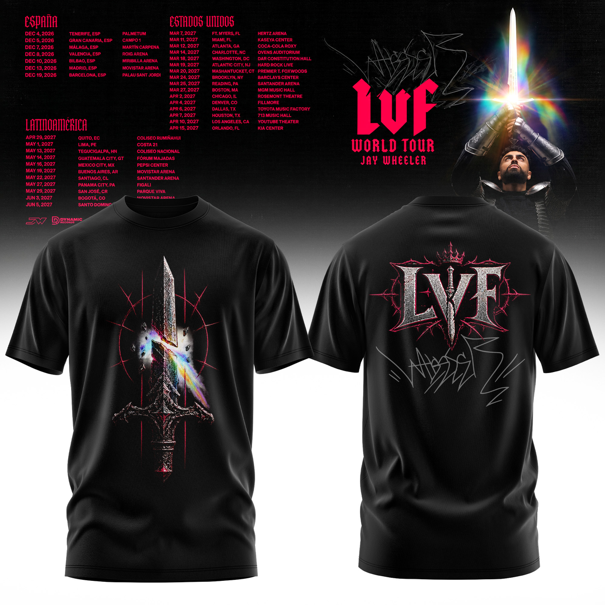 Jay W – La Voz Favorita World Tour TShirt
