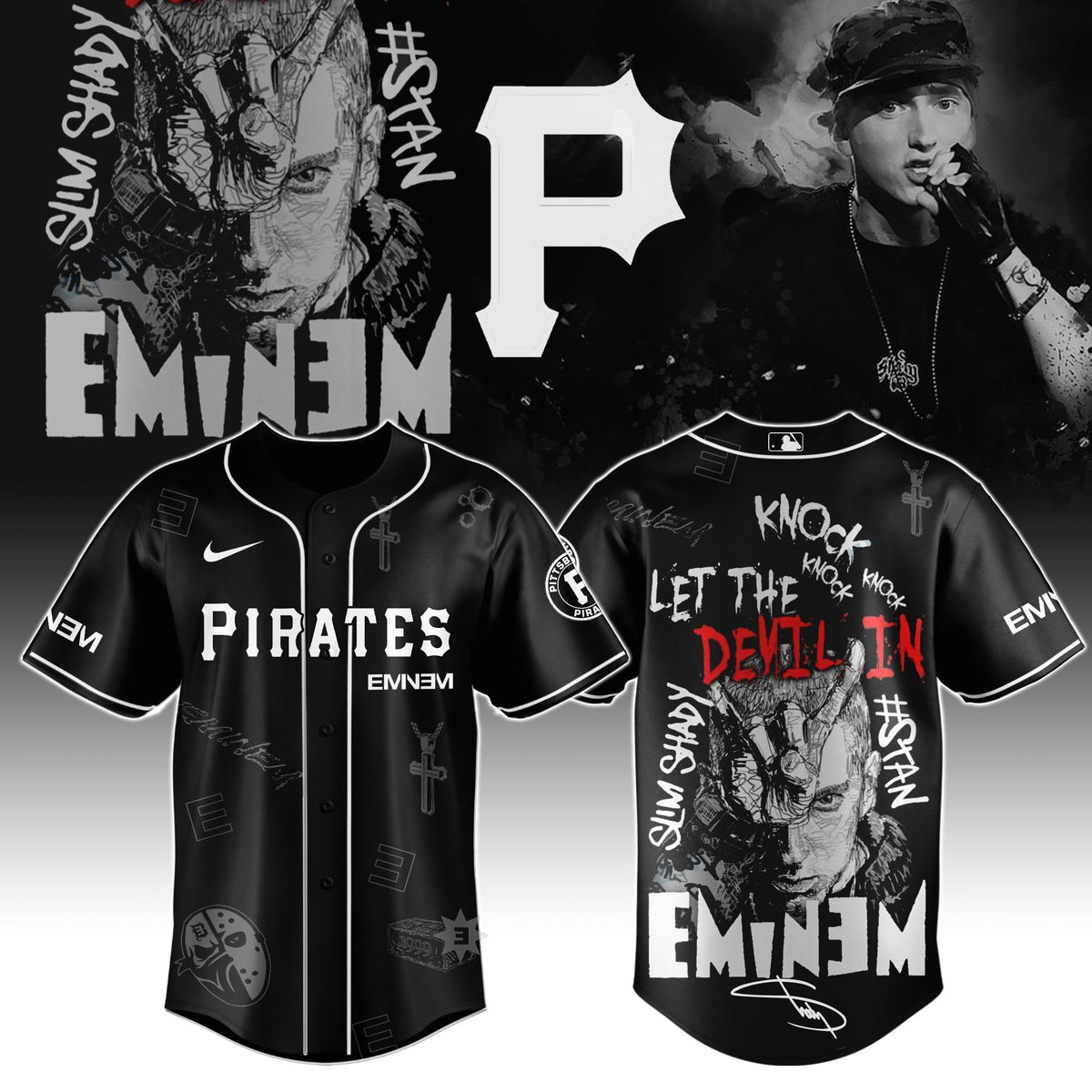 P Pirates x Eminem STANS™ TO LAUNCH IN THEATRES WORLDWIDE 2025 Jersey Editions Limited +Selling Out Fast