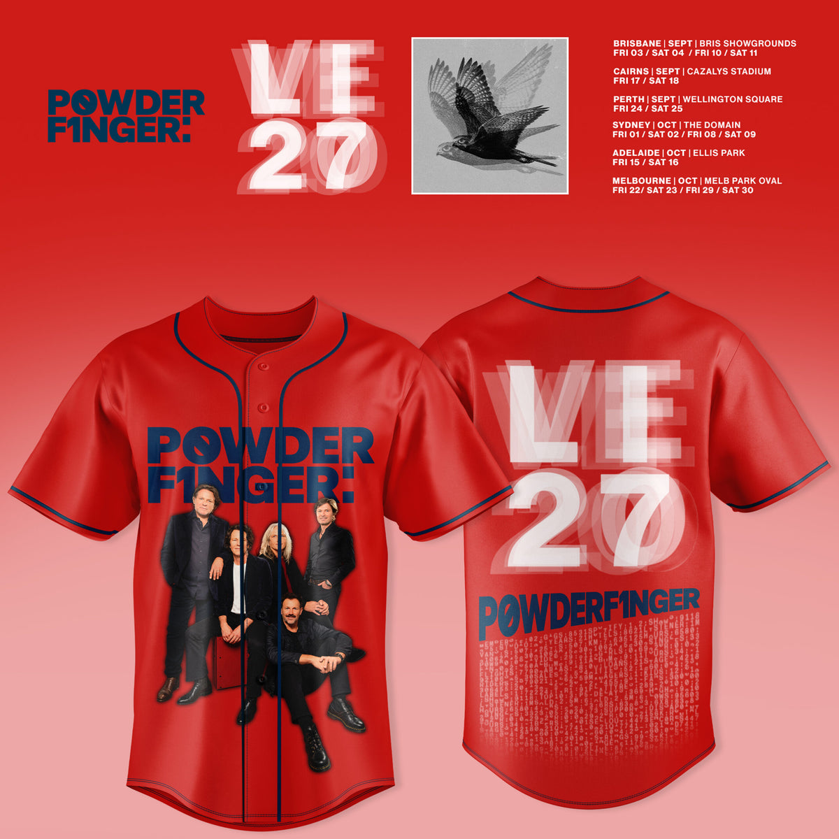 Powderfinger – Live Australia 2027 Jersey